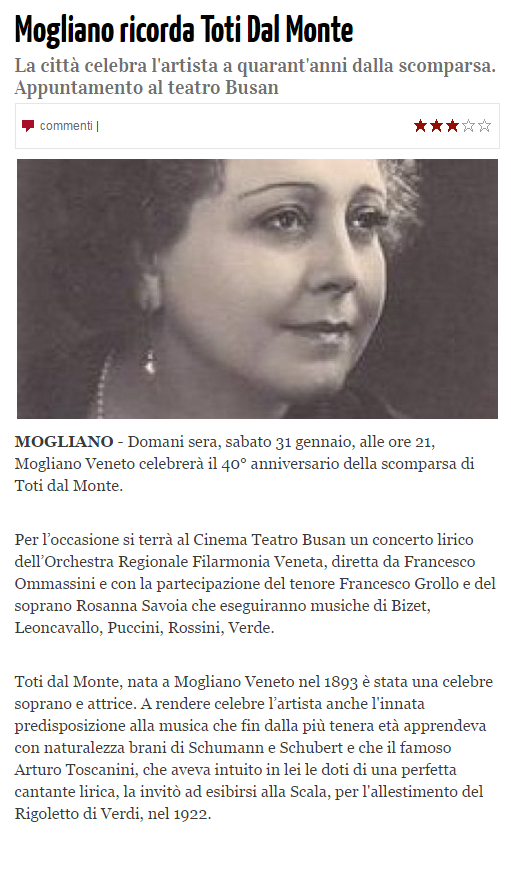 MOGLIANO RICORDA TOTI DAL MONTE
